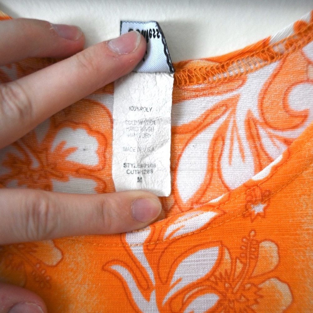 Vintage Y2K Hawaiian i Confess
Orange Floral Sleeveless Maxi Dress
Womens Size M - Picture 3 of 9